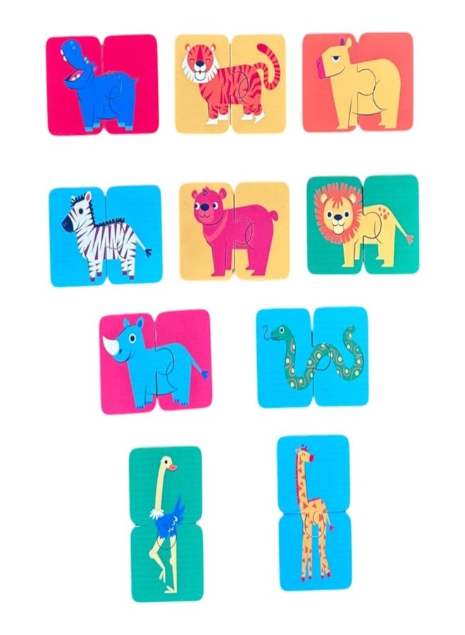 Kiddiwinks Winkslab:Two-Piece Animal Puzzle for Kids - Fun Learning with Vibrant Animal Designs - Image 1